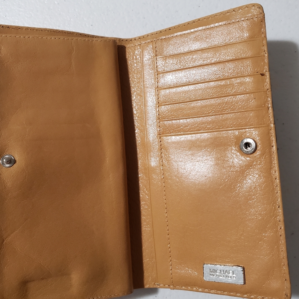 Michael kors vintage brown leather studs wallet - Picture 8 of 9